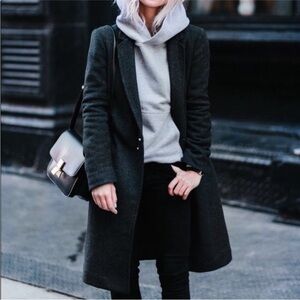 Aritzia Stedman Coat Charcoal Version 1